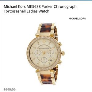 New Michael Kors Parker Tortoiseshell Ladies Watch